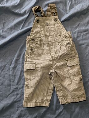 EUC Cotton Overalls 3-6M Striped Toddler Overalls *S18
